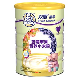 双熊果萃蓝莓苹果营养小米粉