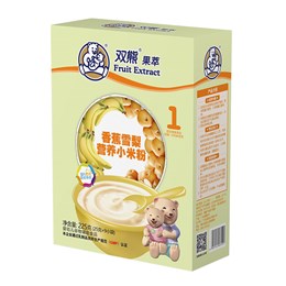 双熊果萃香蕉雪梨营养小米粉盒装225克