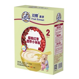 双熊果萃樱桃红枣营养小米粉盒装225克